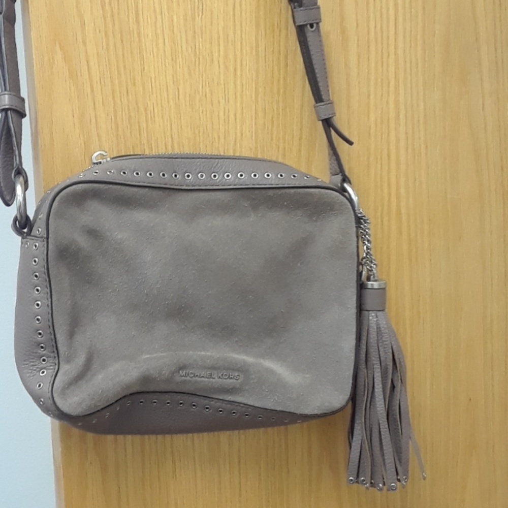Get it FREE - Michael Kors Grey Brooklyn Crossbody